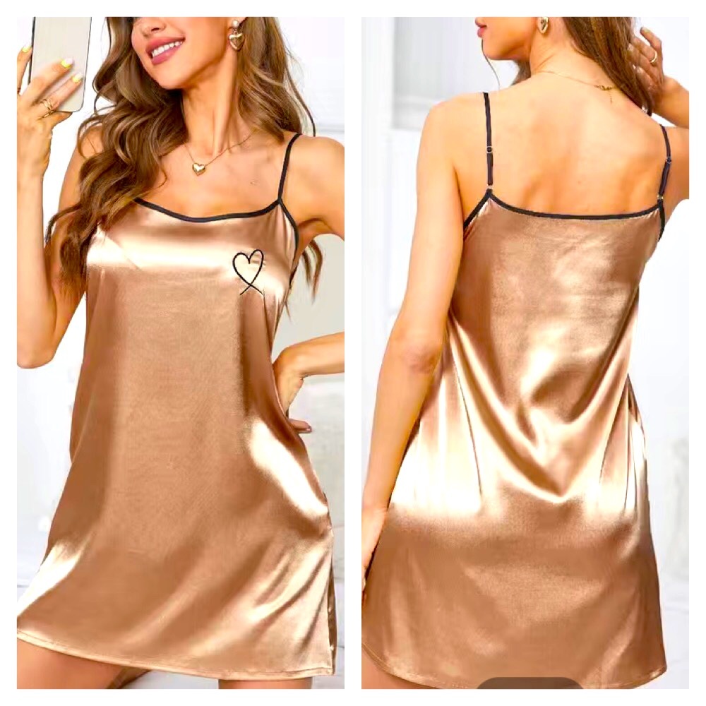🛑 Luxurious Embroidered Satin Cami